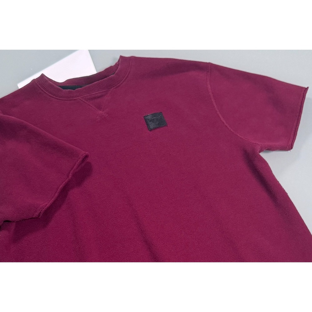 Under Armour Project Rock Originators Cutoff Short Sleeve Sweatshirt Red Mens-XL